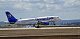 Airbus A320-214 OO-TCJ выполняет посадку на полосу 25 аэропорта "Харьков"