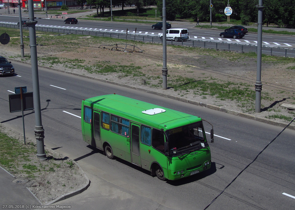 Богдан-А09202 гос.# АХ0310ВТ 49-го маршрута на Московском проспекте возле Коммунального путепровода