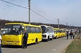 Богдан-А09202 #АХ3376АТ в очереди из автобусов на конечной "17-е городское кладбище"