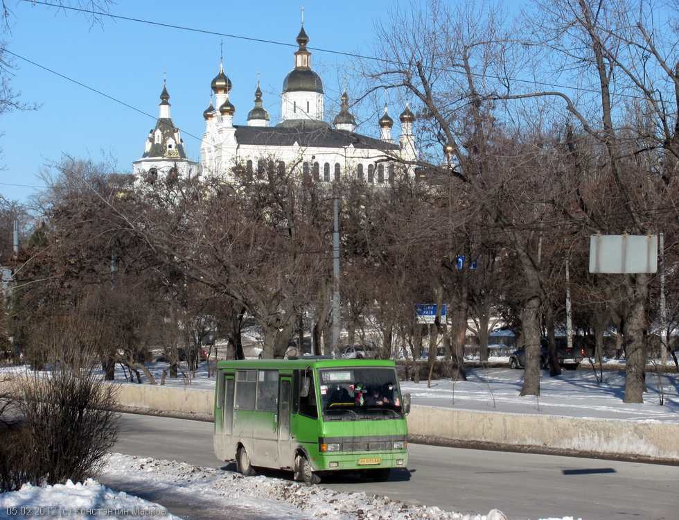 БАЗ-А079.14 гос.# AX0395AA 246-го маршрута на Пролетарской площади