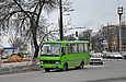 БАЗ-А079.14 гос.# AX0475AA 218-го маршрута поворачивает с проспекта Гагарина на Мерефянское шоссе