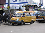 ГАЗ-322132-14 гос.# 014-30ХА 281-го маршрута на конечной "Ст. м. "Академика Барабашова""