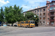 Ikarus-280.33, гос.# 004-94ХА, на пересечении Рыбасовского переулка и улицы Первой Конной Армии