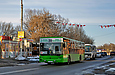 ЛАЗ-А183F0 гос.# АХ5856ВВ 354-го маршрута на улице Ворошилова в Дергачах