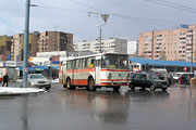 ЛАЗ-695НГ, гос.# 4382 ХАУ, на перекрестке проспекта Гагарина, проспекта Героев Сталинграда и улицы Одесской