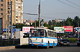 ЛАЗ-695НГ гос.# 003-83ХА 119-го маршрута на улице Гамарника выезжает на Подольский мост