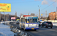 ЛАЗ-695Н гос.# 016-51ХА на Салтовском шоссе за перекрестком с улицей Гвардейцев Широнинцев
