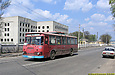 ЛиАЗ-677М гос.# 8309ХАФ 2-го маршрута на улице Старопочтовой в Изюме