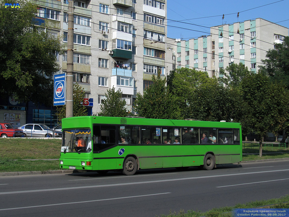 MAN EL222 гос.# АХ8834ВО 304-го маршрута на проспекте Героев Сталинграда возле улицы Аскольдовской