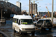 Mercedes-Benz Sprinter 312D гос.# АЕ5327АМ 78-го маршрута на проспекте Людвига Свободы возле стройплощадки станции метро "Алексеевская"