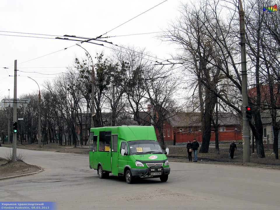 Рута-20 гос.# AX6958BO 67-го маршрута на улице Володарского возле улицы Плановой