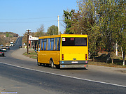Рута-44.1 гос.# AX3257CA маршрута Охочее - Харьков в Мерефе возле остановки "Артемовка"