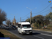 Volkswagen-LT35 гос.# АХ5591НХ 121-го маршрута на проспекте Тракторостроителей в районе Пулковского переулка