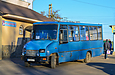 ХАЗ-3230.22 гос.# АХ0861ЕТ маршрута "Люботин - Караван" в Люботине возле железнодорожного вокзала