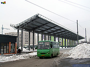 ЗАЗ-А07А гос.# АХ1139АА 252-го маршрута на Московском проспекте выезжает с терминала возле станции метро "Индустриальная"