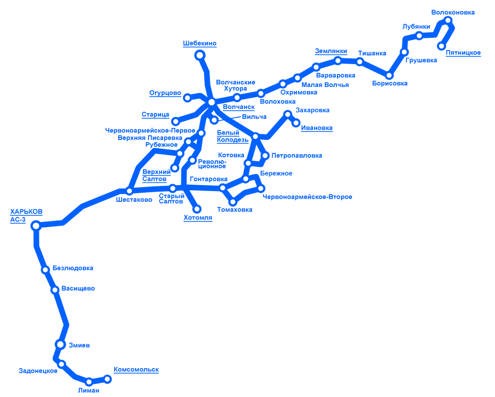 Схема внутриобластных и междугородних маршрутов Автостанции №3