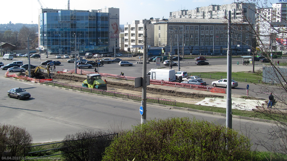 Начало реконструкции перекрестка улицы Клочковской с одноименным спуском
