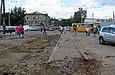 Демонтаж трамвайного пути по улице Пискуновской