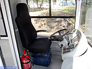 Кабина водителя троллейбуса Богдан-Т70117