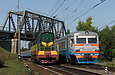 ЧМЭ3Т-6616 и ЭР2-1035 на станции Основа