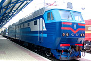 Электровоз ЧС7-187 на станции Харьков-Пассажирский