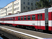 Моторный вагон 08 электропоезда ЕПЛ9Т-015 на станции Полтава-Южная