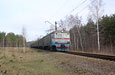ЭР2Р-7034 на перегоне Мжа - Соколово, 10 км линии Мерефа - Змиев
