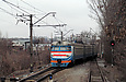 ЭР2-336/636 заходит на станцию Харьков-Червонозаводский