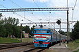 ЭР2-537 поезд №6687 Харьков — Красноград перед отправлением от станции Кварцевый