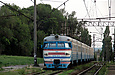 ЭР2-571 поезд №6171 Харьков — Мерчик на разъезде 8 км перед отправлением от платформы Верещаковка-Балашовская