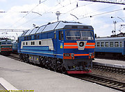 ТЭП70-0075 на станции Харьков-Балашовский