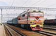 ТЭП70-0116 с пригородным поездом Лозовая - Красноград - Полтава на станции Красноград