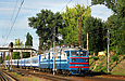 ВЛ82м-047 c пассажирским поездом Харьков - Киев проходит парк Н станции Харьков-Пассажирский