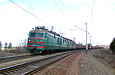 ВЛ82м-049 и 039 на 62 км линии Купянск - Святогорск подходят к о.п. Яцкая