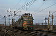 ВЛ82м-085 с пассажирским поездом на перегоне Харьков-Пассажирский - Новая Бавария
