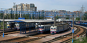 Электропоезда на станции Харьков-Левада