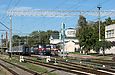 Тепловозы ТЭП70-0148 и ТЭП70-0080 на станции Харьков-Балашовский