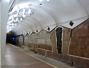 Ремонт путевой стены станции "Исторический музей"