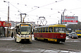 КТМ-19КТ #3103 и Tatra-T3SU #581 27-го маршрута на пересечении улиц Академика Павлова и Героев Труда