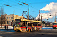 КТМ-19КТ #3103 6-го маршрута на Салтовском шоссе на перекрестке с проспектом Льва Ландау