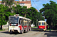КТМ-19КТ #3103 и Tatra-T3SU #3008 6-го маршрута на РК "Новосёловка"