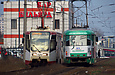 КТМ-19КТ #3103 и Tatra-T3SU #3074 27-го маршрута на улице Академика Павлова
