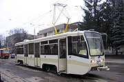 КТМ-19КТ #3107 на выезде из Коминтерновского трамвайного депо