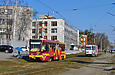 КТМ-19КТ #3108 6-го маршрута на Салтовском шоссе перед поворотом в Салтовский переулок