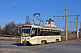 КТМ-19КТ #3109 6-го маршрута на Салтовском шоссе пересекает улицу Гвардейцев Широнинцев