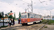 КТМ-5M3 #857 12-го маршрута на улице Клочковской перед поворотом на спуск Пассионарии