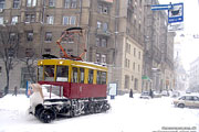 Снегоочиститель СХ-2 #6 на перекрестке Московского проспекта и переулка Короленко