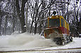 Снегоочиститель ГС-4 #17 на выезде с конечной станции "Парк им. Горького"