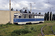 Сварочный вагон СВП-1 в открытом парке Салтовского трамвайного депо