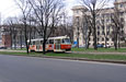 Tatra-T3SU #1511 12-го маршрута на проспекте "Правды" в районе перекрестка с проспектом Ленина